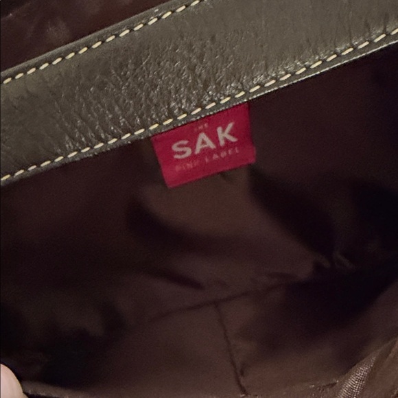 SAK Dark Brown Leather handbag - Picture 3 of 4